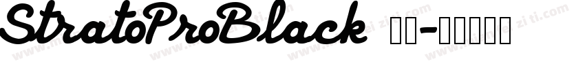StratoProBlack 下载字体转换